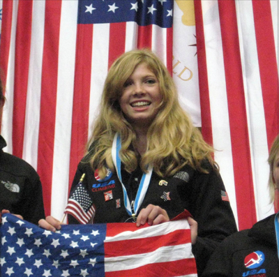 Talylor Clarkin Podium