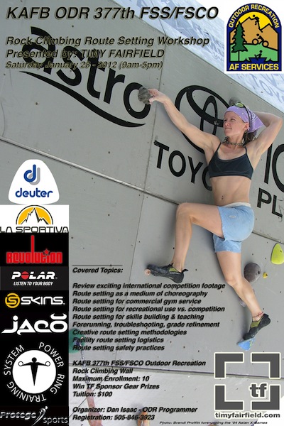 KAFB Route Setting Clinic Poster